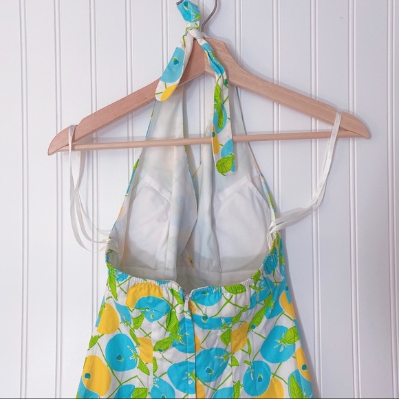 COPY - Lilly Pulitzer Lemon Print Halter Mini Dress - Picture 5 of 8